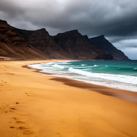 Illustratives Reisemotiv zu Cofete auf Fuerteventura