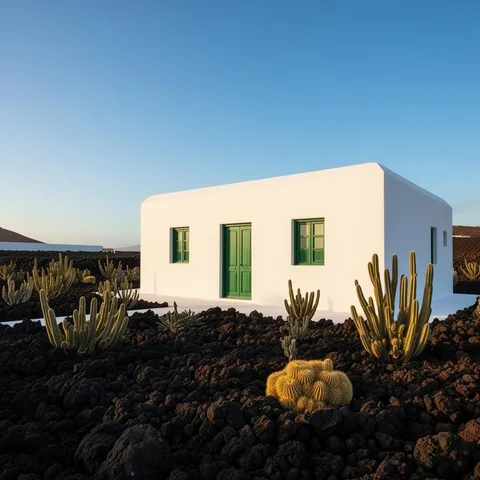Illustratives Reisemotiv zu Fundación César Manrique auf Lanzarote