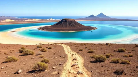 Illustratives Reisemotiv zu Isla de Lobos auf Fuerteventura