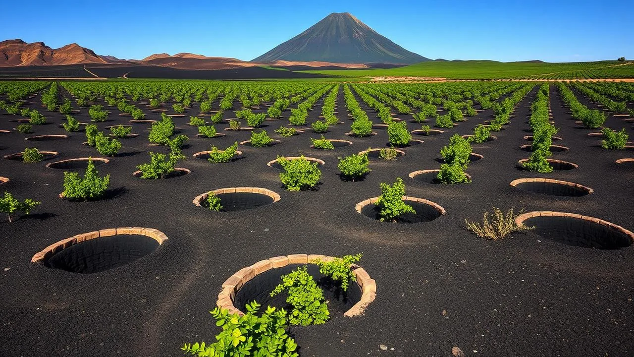 Illustratives Reisemotiv zu La Geria auf Lanzarote
