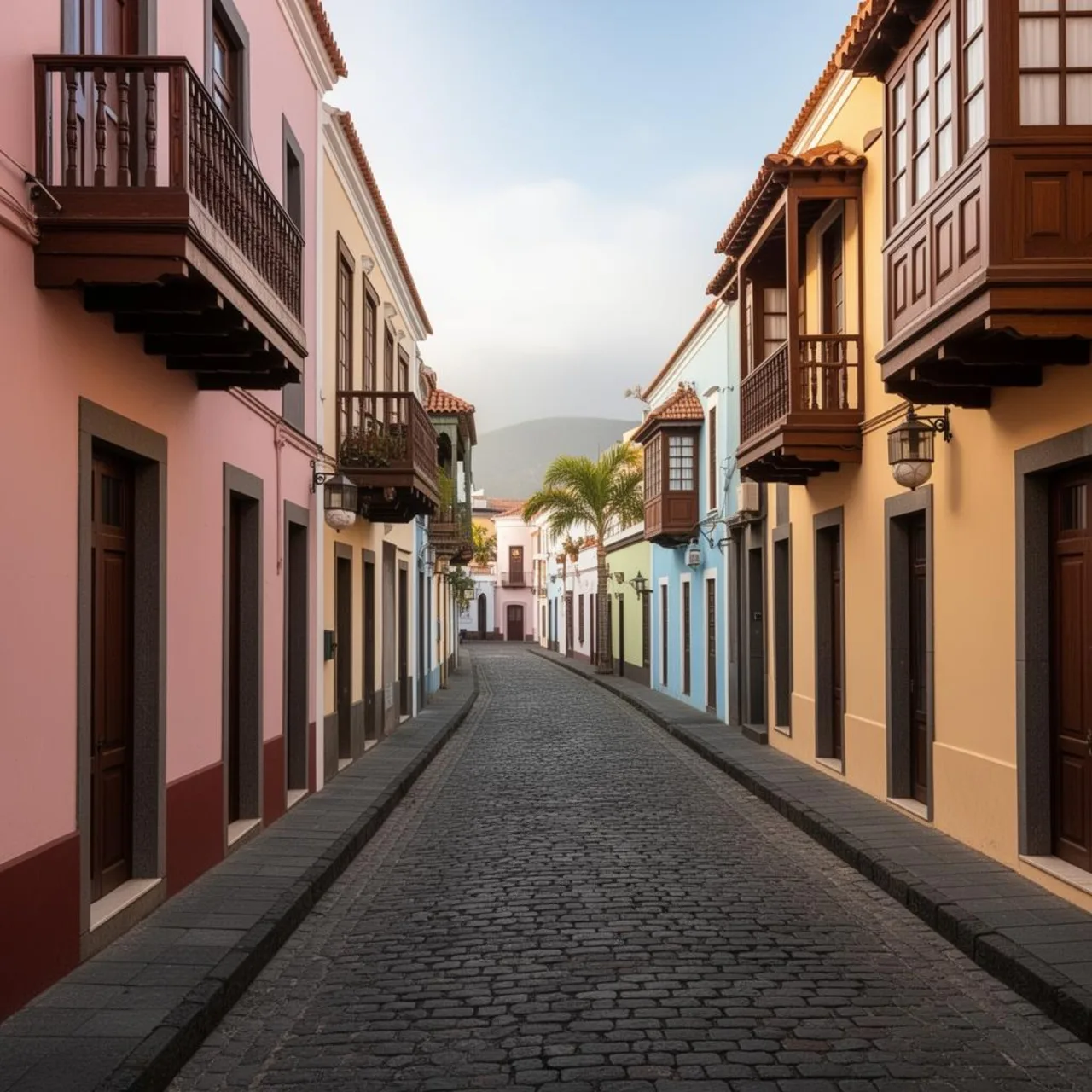 Illustratives Reisemotiv zu San Cristóbal de La Laguna auf Teneriffa