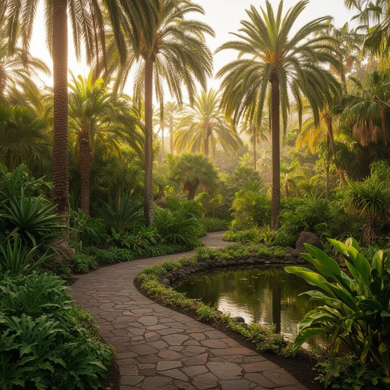 Symbolbild für einen tropischen Tier- und Pflanzenpark auf Teneriffa
