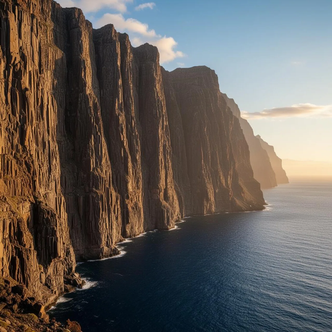 Illustratives Reisemotiv zu Los Gigantes auf Teneriffa