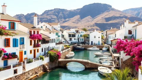 Illustratives Reisemotiv zu Puerto de Mogán auf Gran Canaria