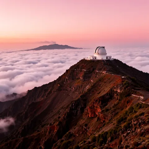 Illustratives Reisemotiv zu Roque de los Muchachos auf La Palma
