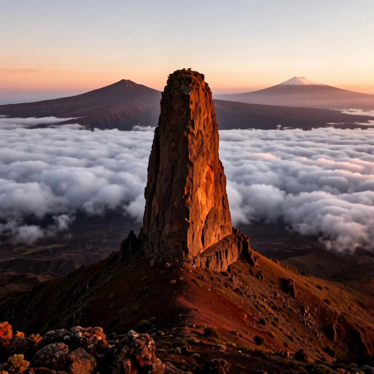 Illustratives Reisemotiv zu Roque Nublo auf Gran Canaria