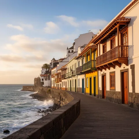Illustratives Reisemotiv zu Santa Cruz de La Palma auf La Palma